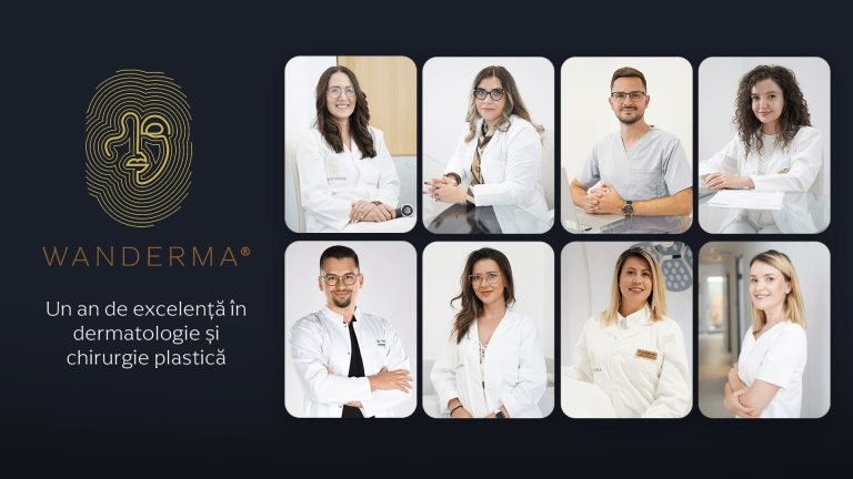 Colaj foto cu echipa Wanderma Clinic (componența din 2024)